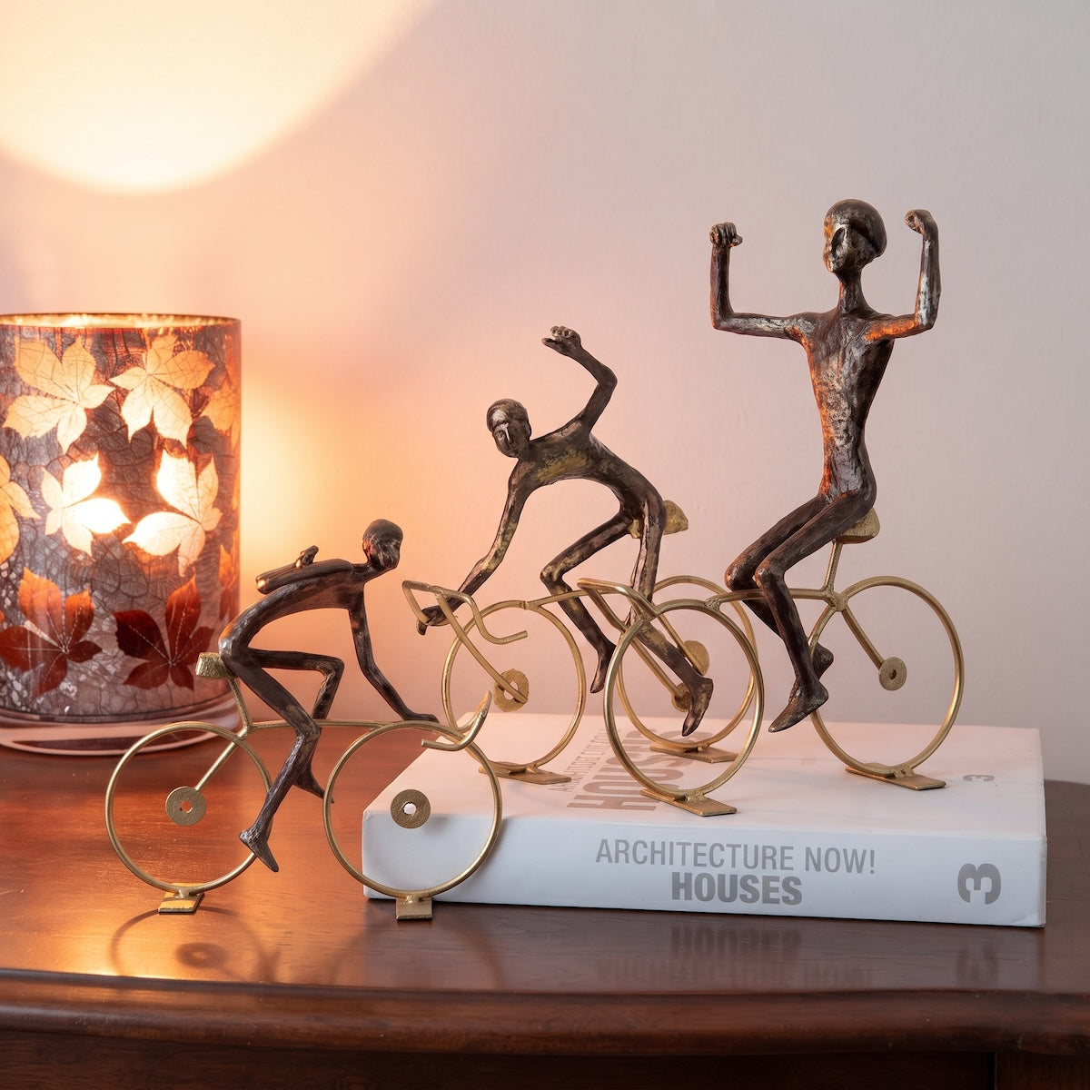 Escultura Ciclista Equilibrio 18cm