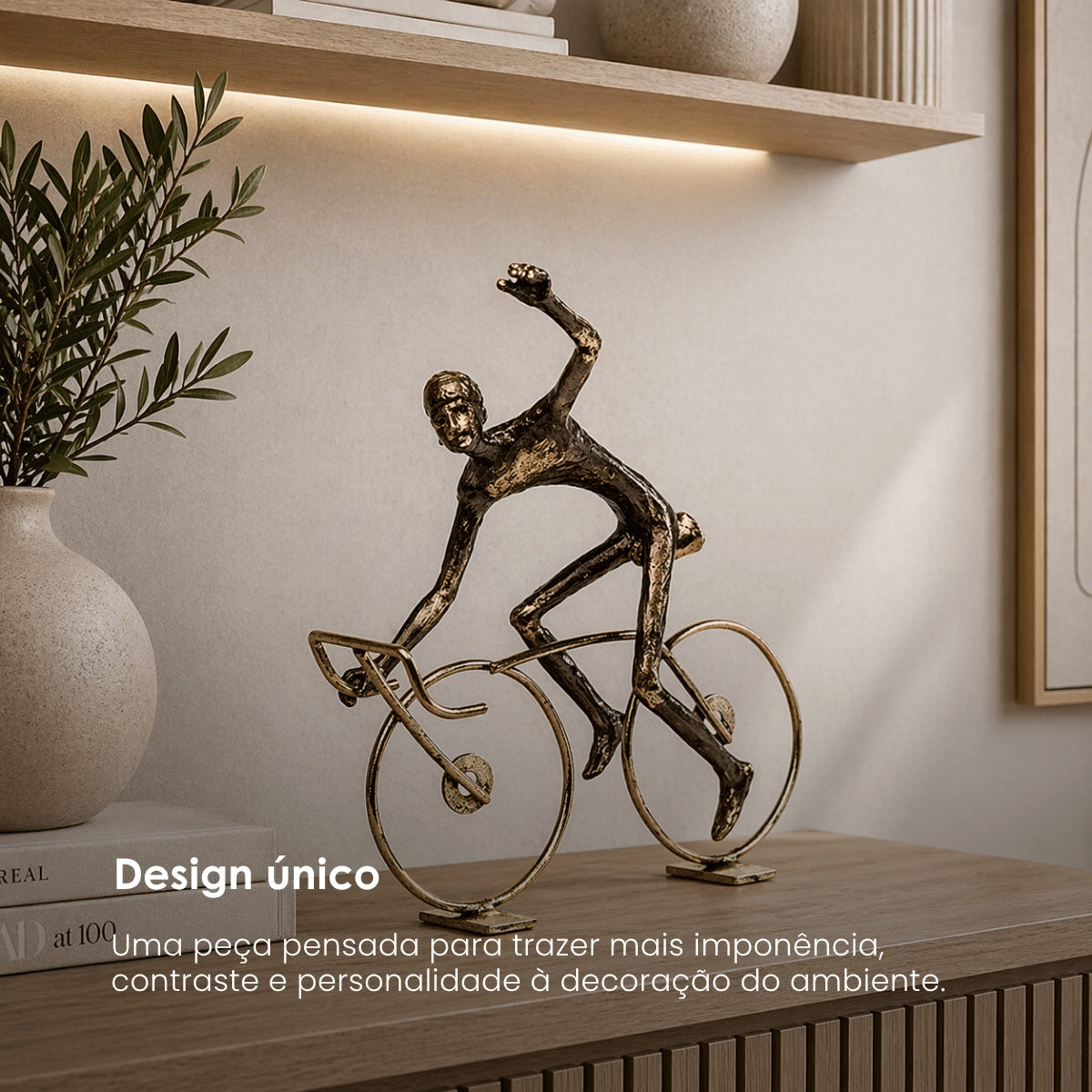 Escultura Ciclista Equilibrio 26cm