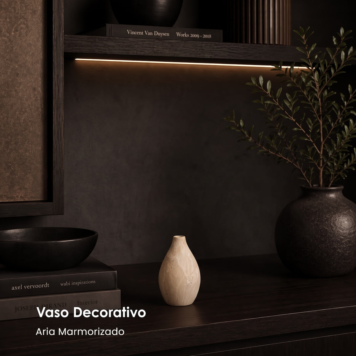 Vaso Aria Marmorizado 12cm
