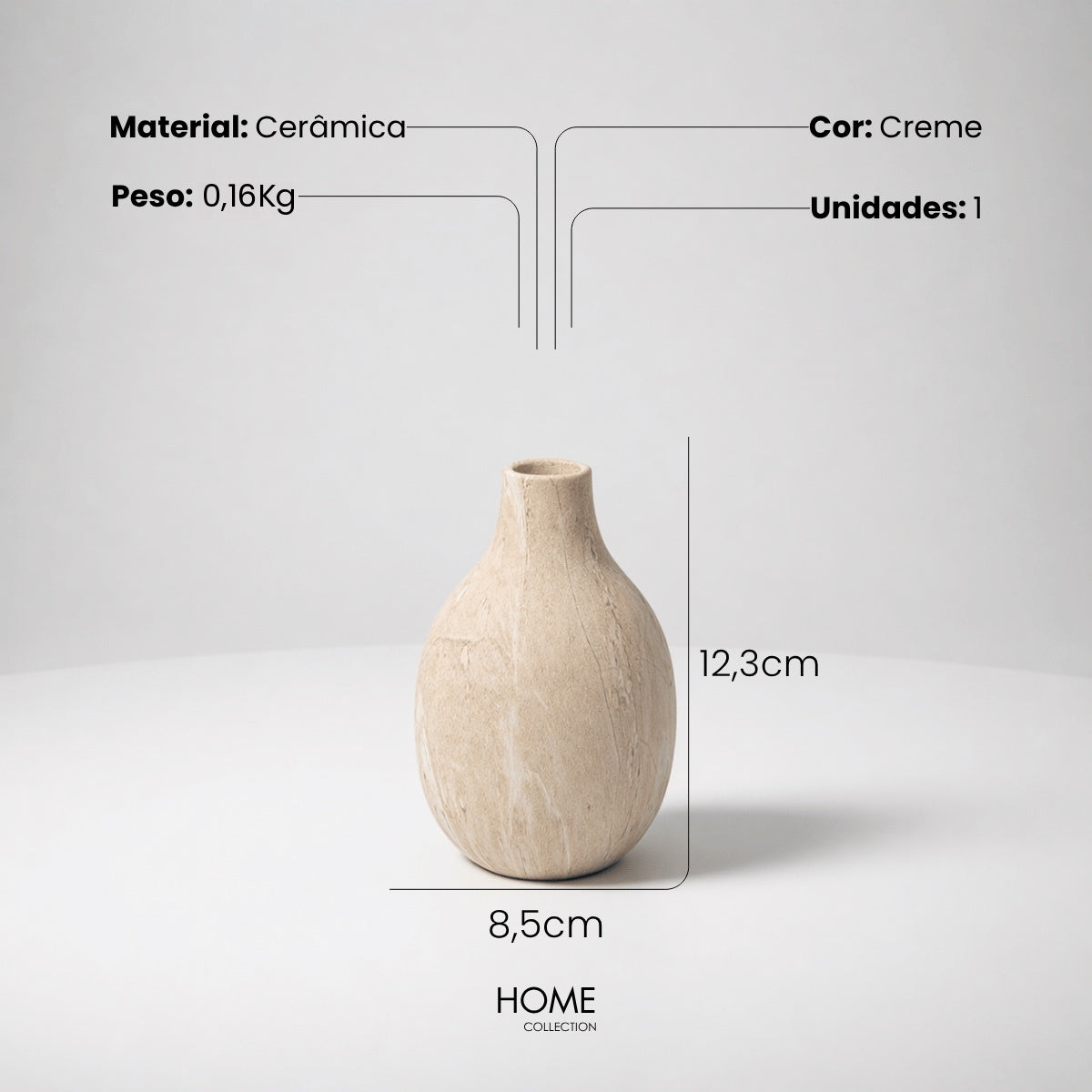 Vaso Brisa Marmorizado 12cm