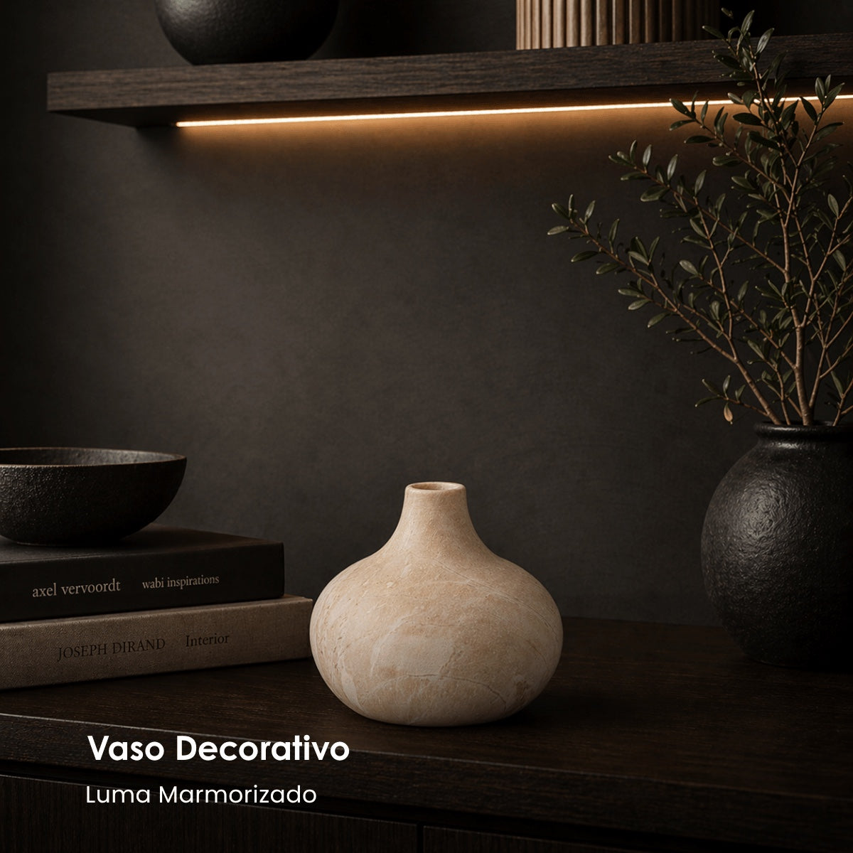 Vaso Luma Marmorizado 10cm