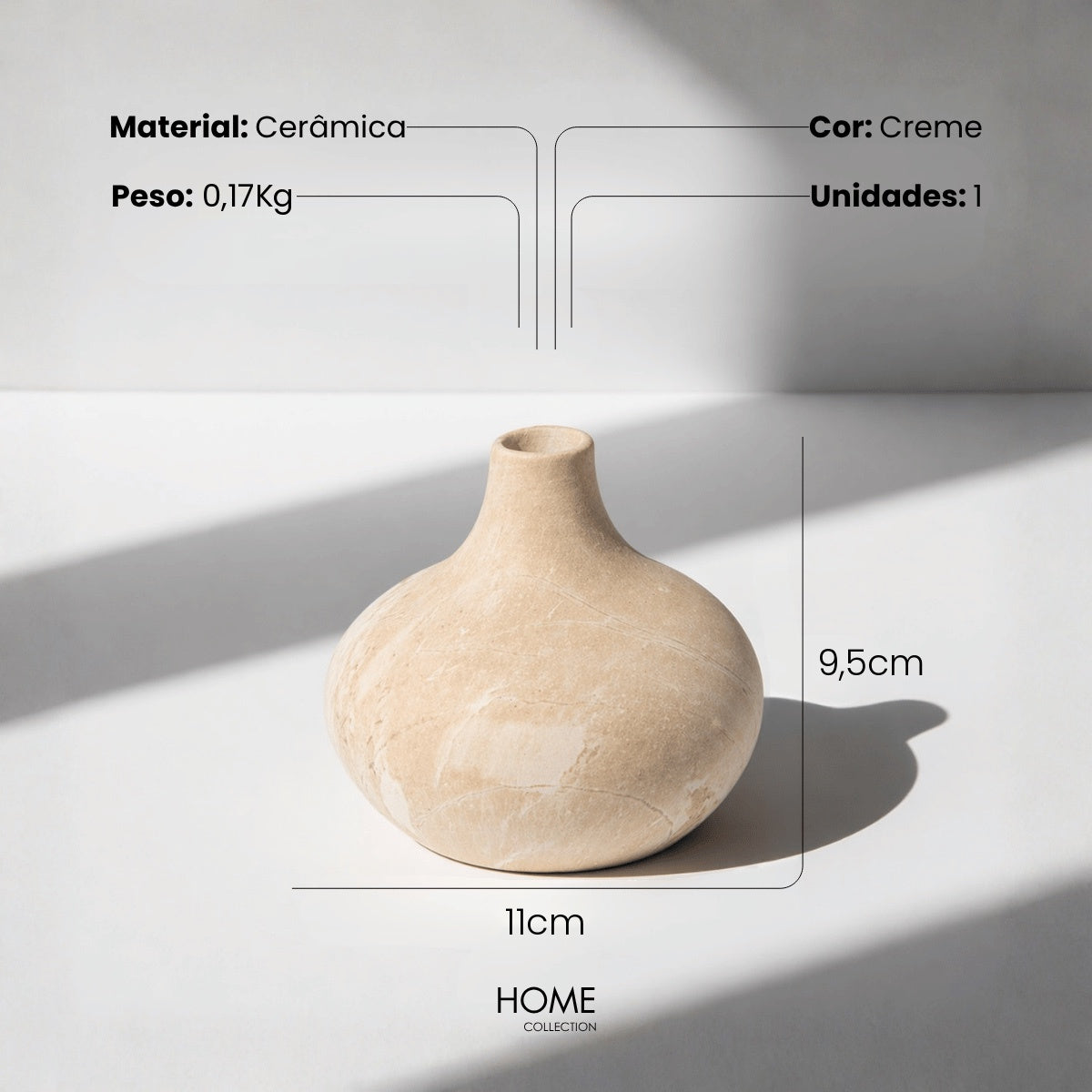 Vaso Luma Marmorizado 10cm