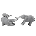 Escultura Elefantes Brincando 49X18Cm